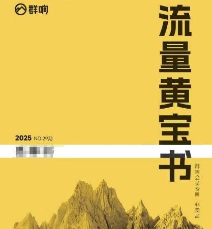 群响流量黄宝书25-29期，群响内部私享资料非卖品-云启源码