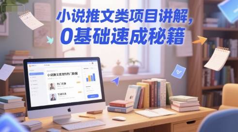 小说推文类项目讲解，0 基础速成秘籍-云启源码
