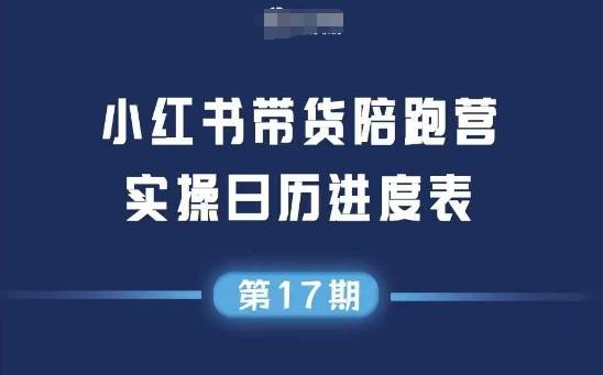 小红书第17期带货陪跑营，不囤货，无不直播，无不投流，通过选品+笔记内容+测品+笔记铺量+矩阵运营打爆款-云启源码