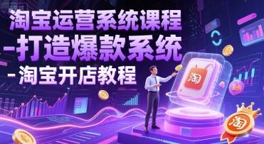 淘宝运营系统课程-打造爆款系统-淘宝开店教程-云启源码