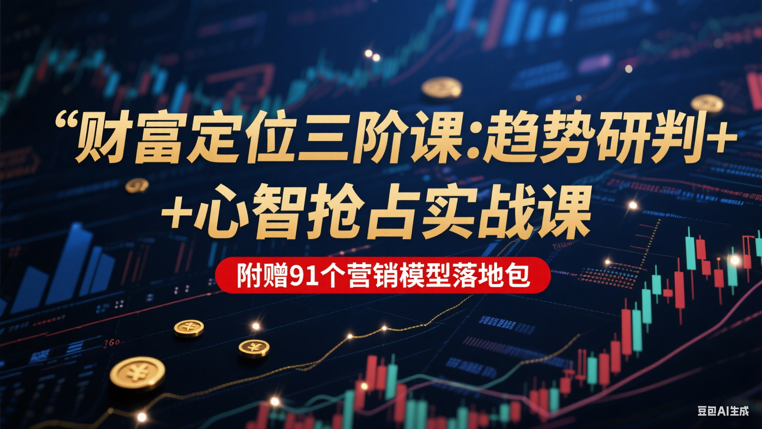 财富定位三阶：趋势研判 + 心智抢占实战课，附赠91个营销模型落地包-云启源码