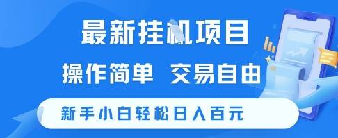 最新挂G项目，操作简单，交易自由，新手小白轻松日入100+【揭秘】-云启源码