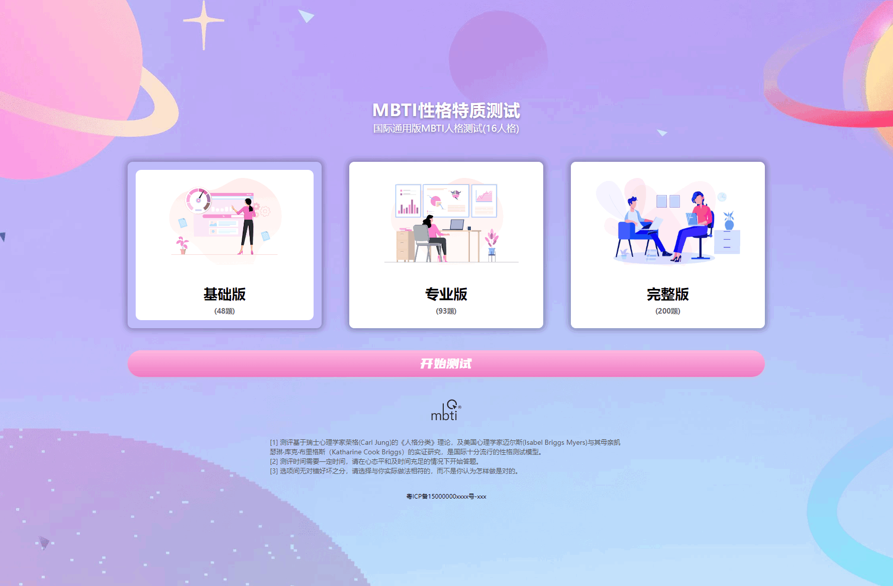 MBTI十六型人格职业性格测试源码完整版 亲测源码-云启源码