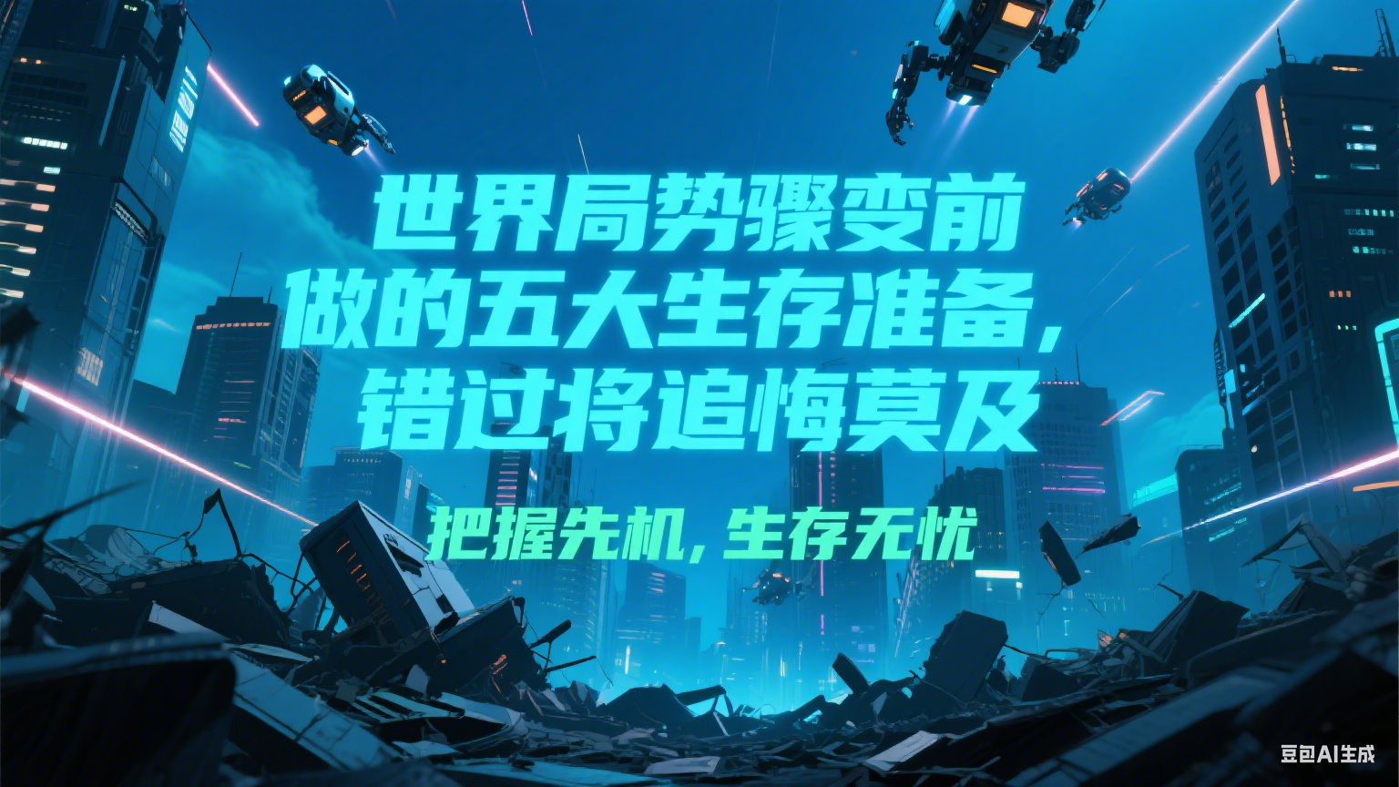 付费文章《世界局势骤变前必做的五大生存准备，错过将追悔莫及》-云启源码