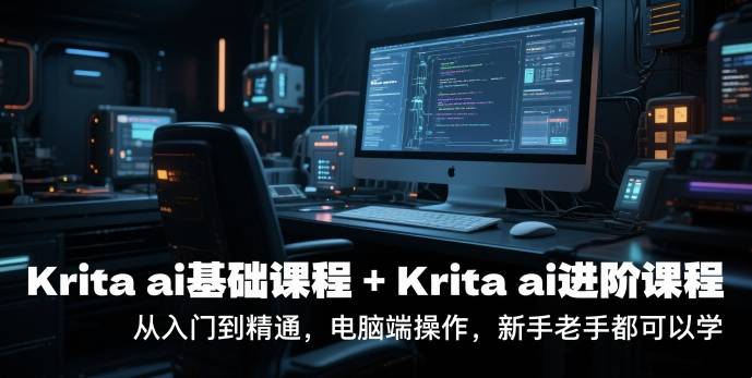 krita ai基础课程+Krita ai进阶课程，从入门到精通，电脑端操作，新手老手都可以学-云启源码