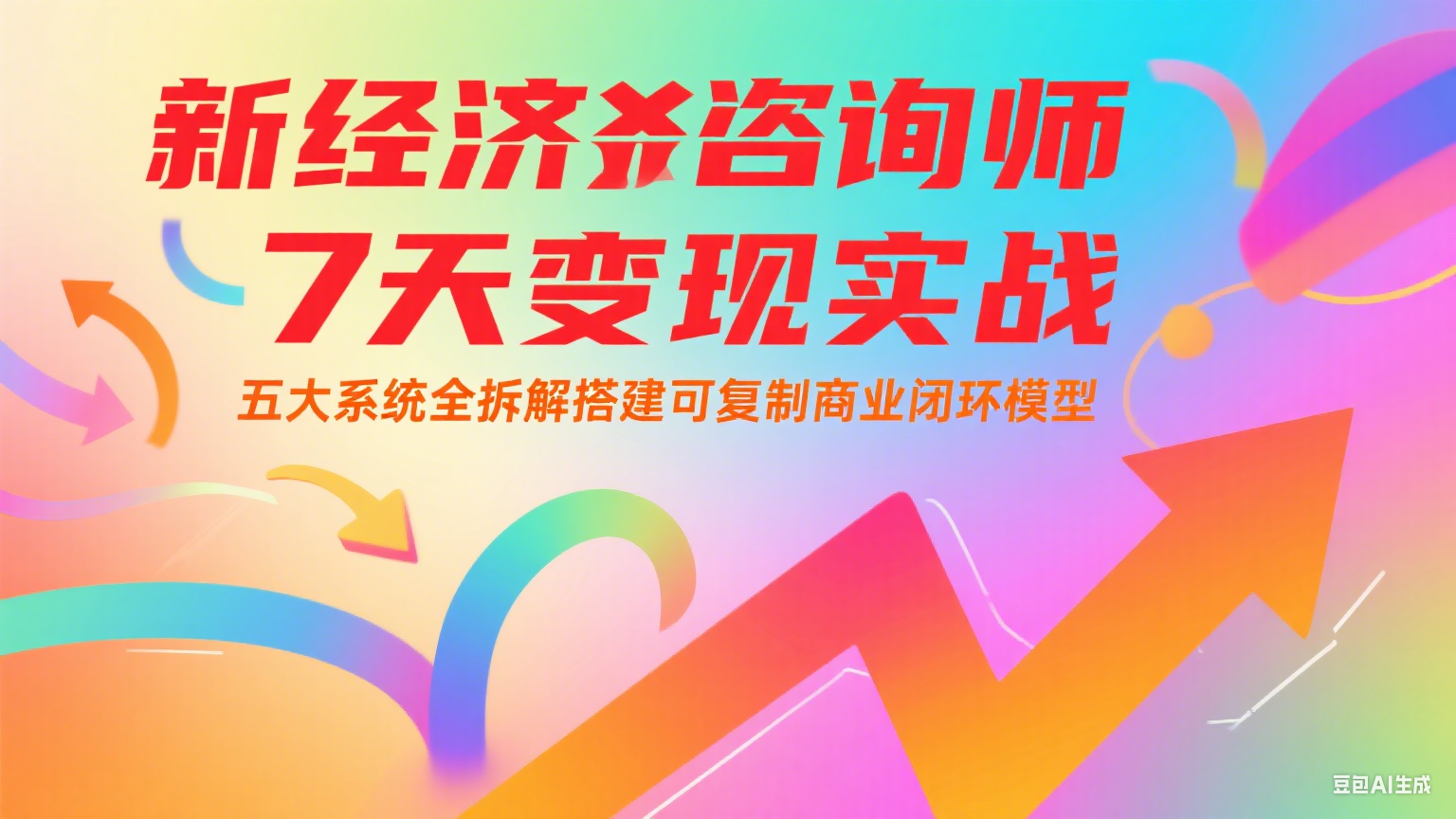 新经济咨询师 7 天变现实战：五大系统全拆解搭建可复制商业闭环模型-云启源码