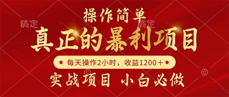 真正的暴利项目，操作简单，每天收益1200＋，自己做老板-云启源码