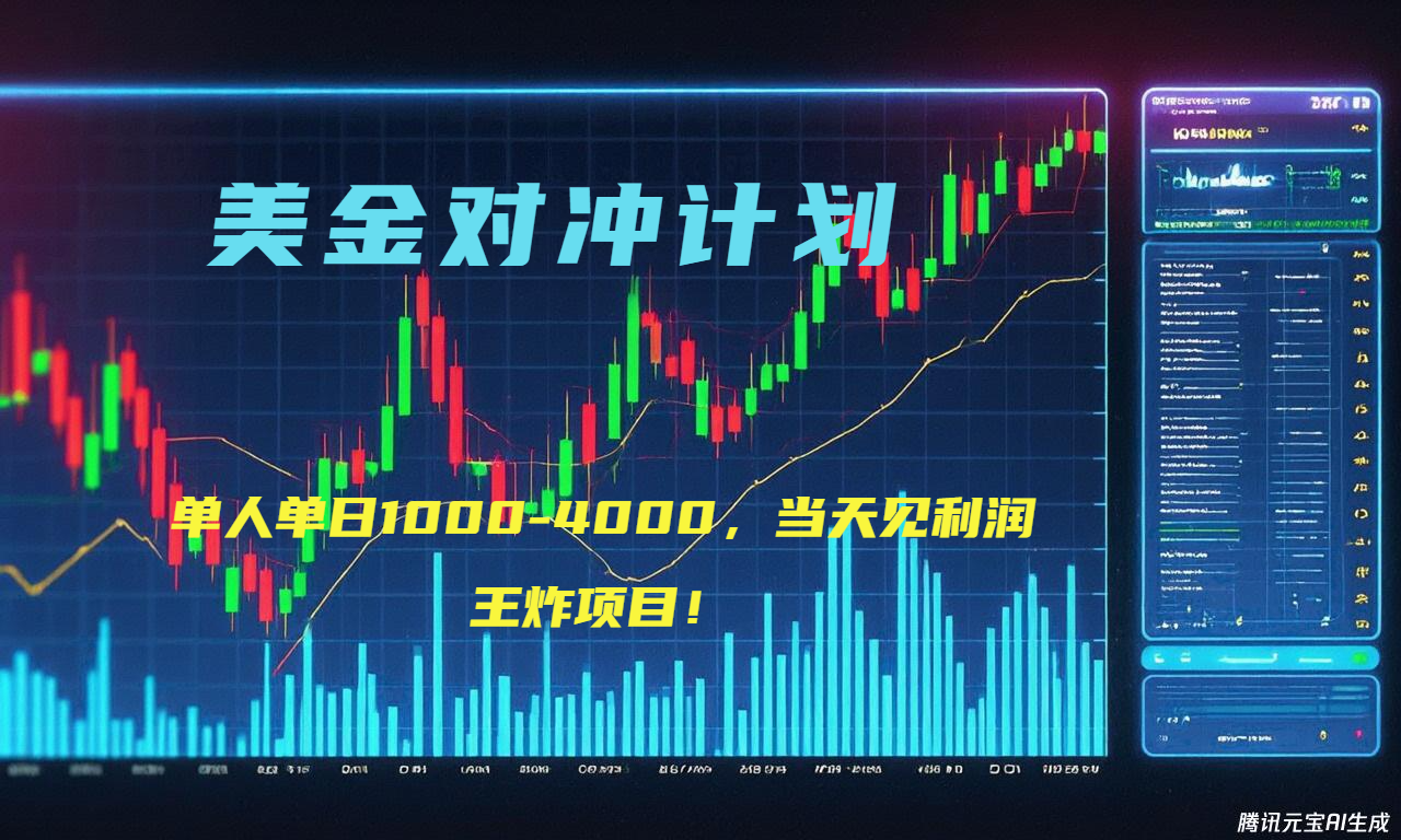2025年最暴力项目“美金先登计划”最新最强对冲战法，每日实际收益1K-4K-云启源码