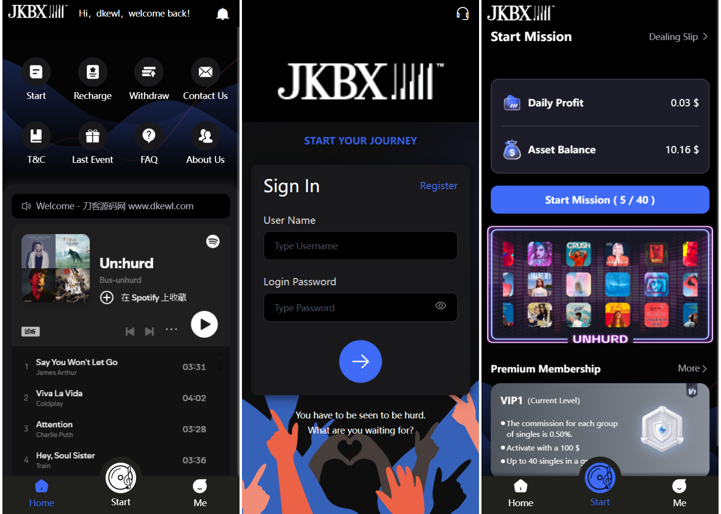 JKBX海外音乐抢单系统源码 Thinkphp框架 附教程-云启源码