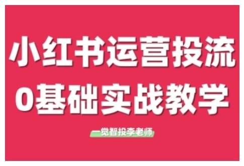小红书运营投流，小红书广告投放从0到1的实战课，学完即可开始投放(更新26年)-云启源码