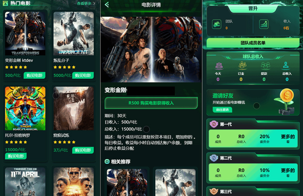 Flickiri Fun海外电影投资理财源码 电影投资正规平台 影视理财类源码-云启源码