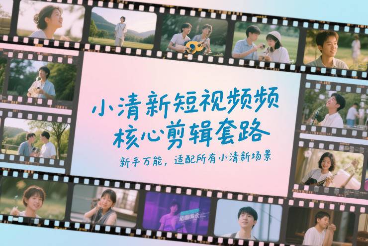 小清新短视频核心剪辑套路，新手万能，适配所有小清新场景-云启源码