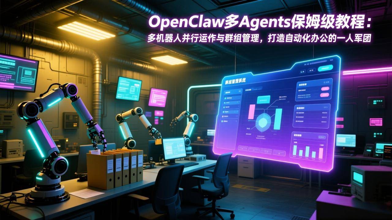 OpenClaw多Agents保姆级教程：多机器人并行运作与群组管理，打造自动化办公的一人军团-云启源码
