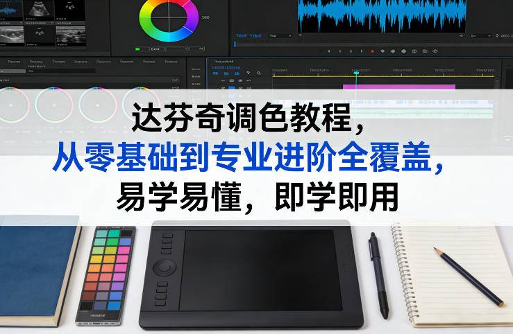 达芬奇调色教程，从零基础到专业进阶全覆盖，易学易懂，即学即用-云启源码