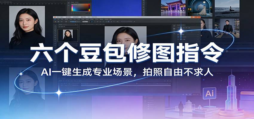 六个豆包修图指令：AI 一键生成专业场景，拍照自由不求人-云启源码