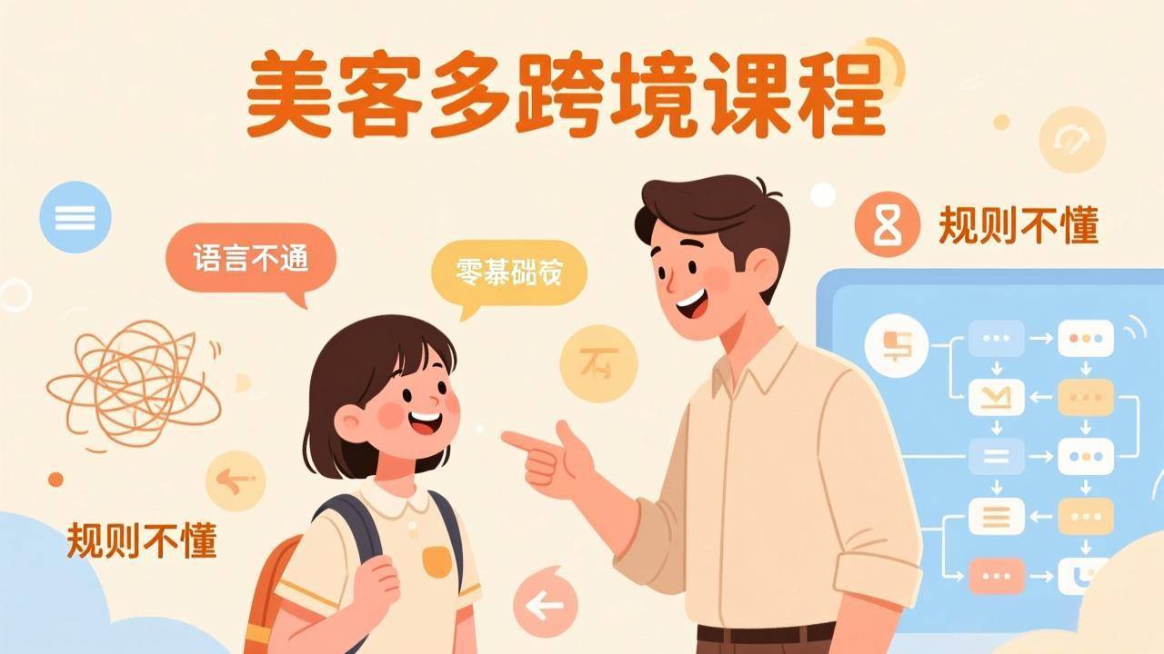 怕语言不通、怕不懂规则？零基础小白也能做的美客多跨境课，手把手带你美客多开店稳赚-云启源码