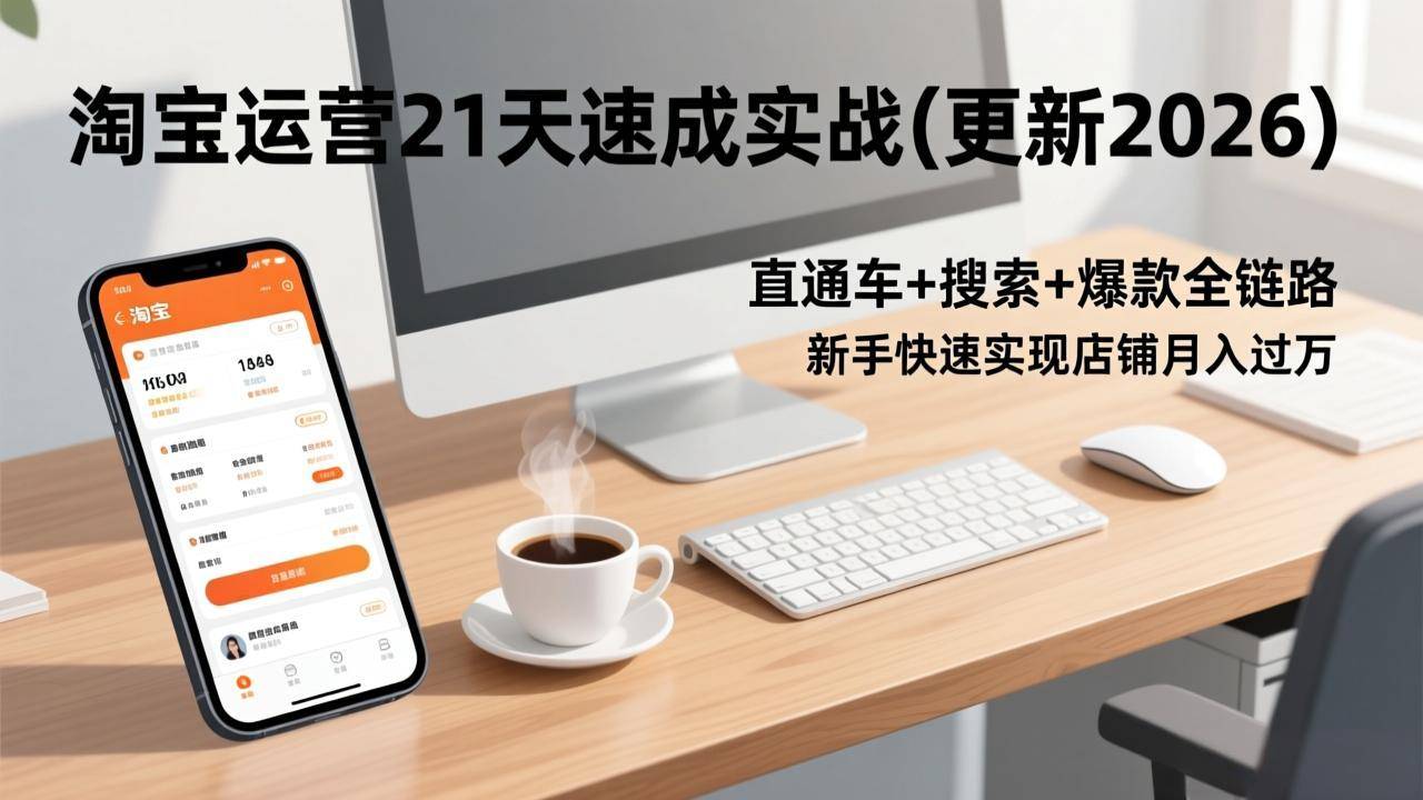 淘宝运营21天速成实战(更新2026-云启源码