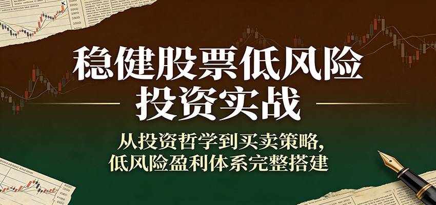 稳健股票低风险投资实战：从投资哲学到买卖策略，低风险盈利体系完整搭建-云启源码