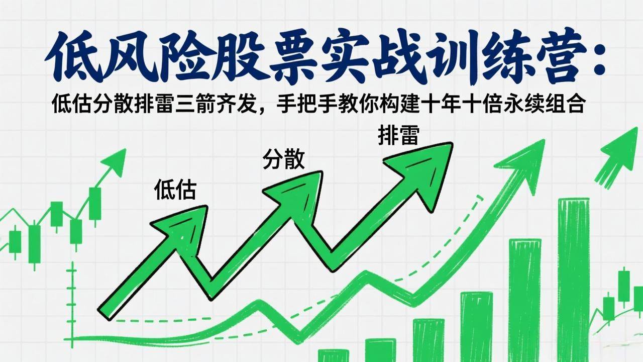 低风险股票实战训练营：低估分散排雷三箭齐发，手把手教你构建十年十倍永续组合-云启源码