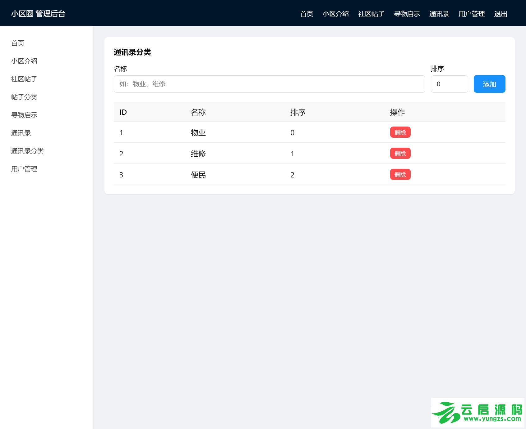 图片[6]-PHP小区业主社区交流微信小程序前后端源码实测完美运行-云启源码