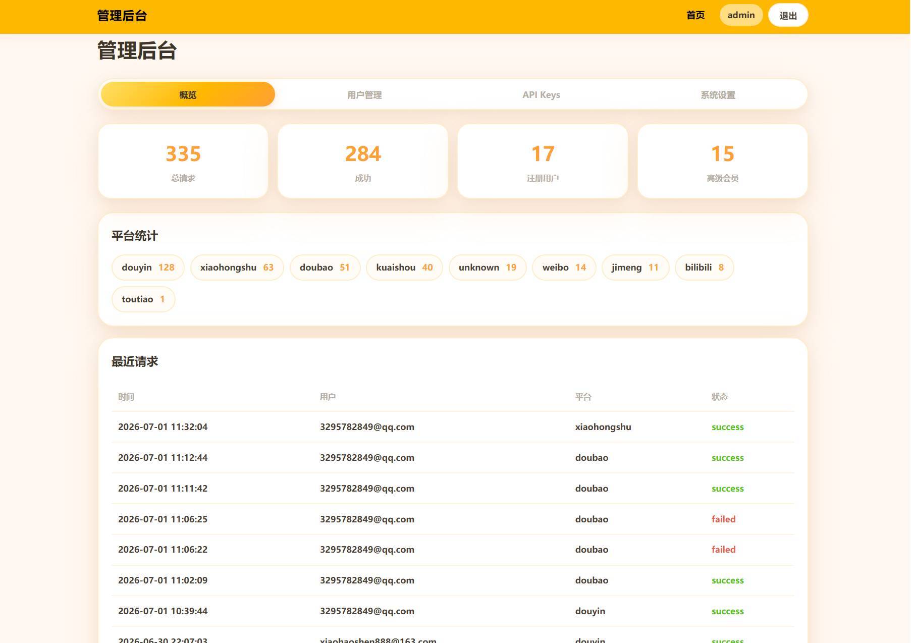 图片[3]-去水印API总站系统全开源所有去水印功能可在本地实现-云启源码