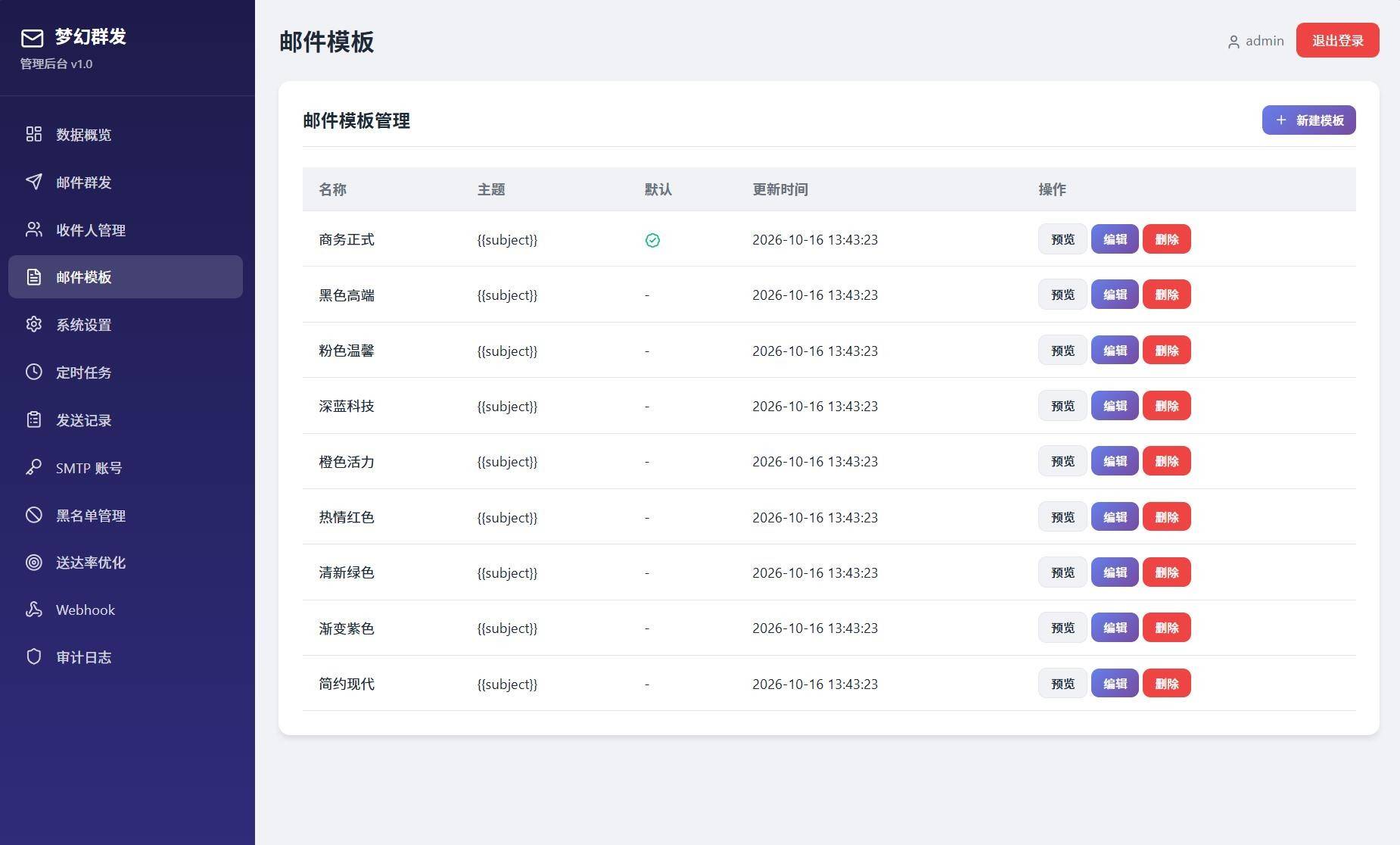 图片[3]-梦幻邮件群发系统V1.0多SMTP轮换加密版-云启源码